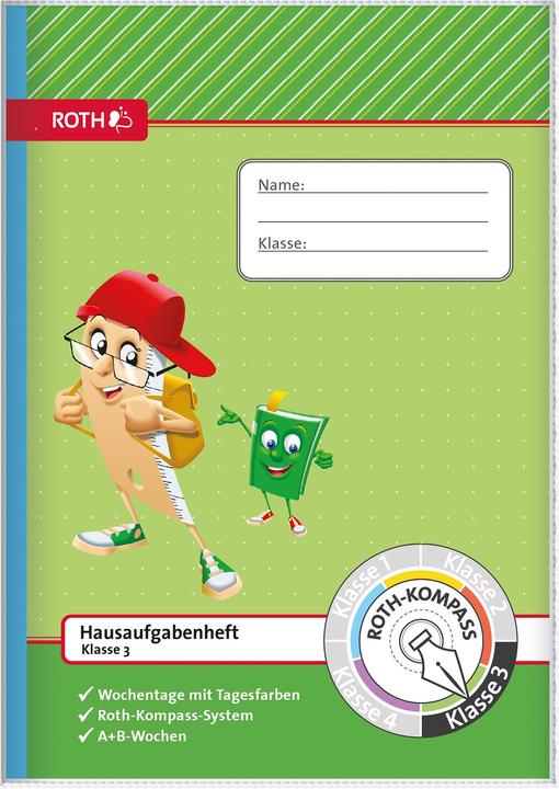 Produktbild Roth Hausaufgabenheft (A5, Liniert, Weicher Einband)