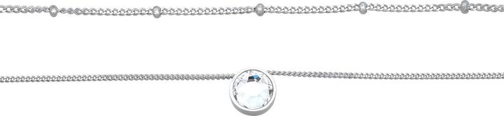 Immagine prodotto Elli Collana Choker Strato Catena a sfere di cristallo Argento 925 (Cristallo di vetro, Argento 925, 36 cm)