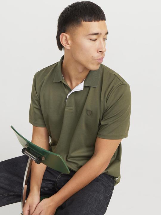 Actual product image Jack & Jones Einfarbig Hemdkragen Poloshirt Poloshirt (L)
