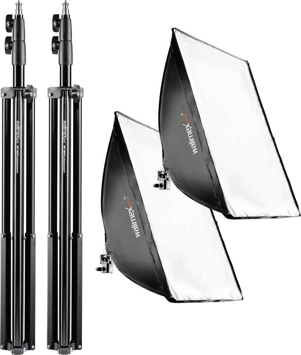 Produktbild Walimex Daylight 250 Dauerlicht mit Softbox & Stativ Duo Kit (Studioleuchte)
