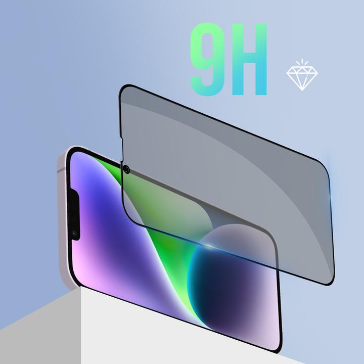 Actual product image Avizar Privacy display film, tempered glass (1 Piece, Apple iPhone 14)