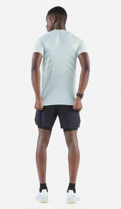 Image du produit Kiprun T-shirt de running sans couture homme - run 500 confort vert (XL)