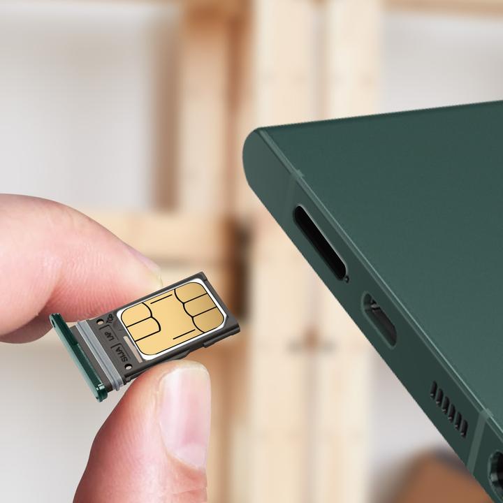 Actual product image Clappio Replacement SIM holder (SIM holder, Samsung Galaxy S22 Ultra)
