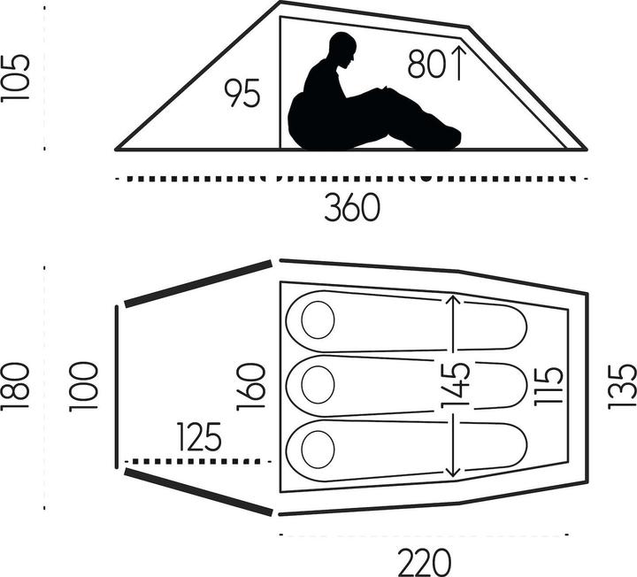 Immagine prodotto Fjällräven Abisko Lite 3 (Tenda a tunnel, 2.22 kg, 3 persone)