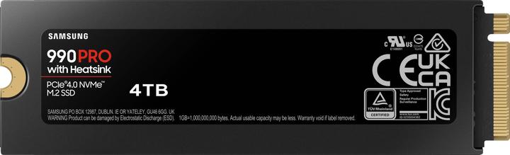 Produktbild Samsung 990 Pro mit Heatsink (4000 GB, M.2 2280)