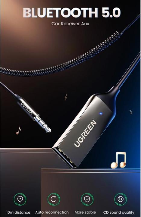 Produktbild Ugreen USB A – 3.5mm Klinke (Empfänger)
