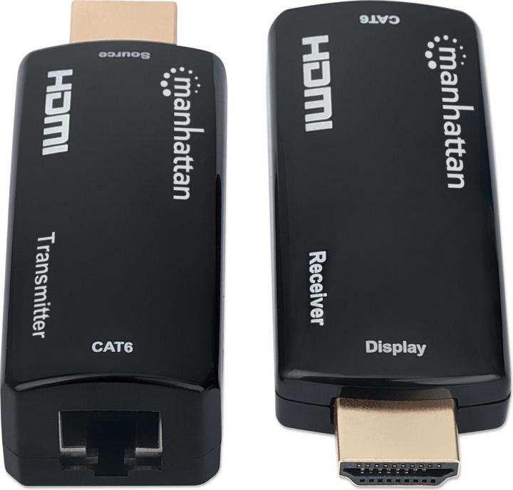 Image du produit Manhattan HDMI zu RJ45 (Micro USB, RJ45, HDMI, 2.70 cm)