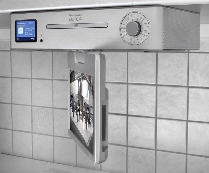Immagine prodotto Soundmaster KTD1020SI Centro multimediale sotto il mobile con radio DAB+/FM, lettore CD e TV LCD DVB-T2/C da (DAB, FM, Bluetooth, WiFi)