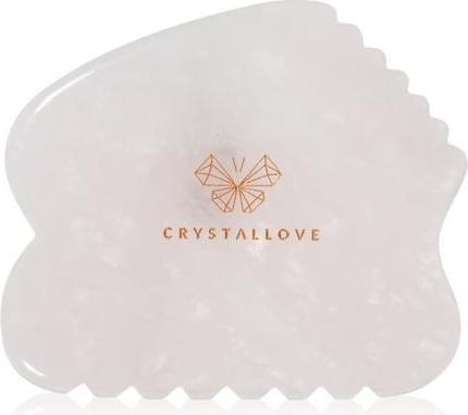 Actual product image Crystallove Rose Quartz Contour Gua Sha - 1 piece