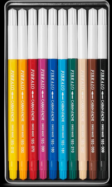 Immagine prodotto Caran d'Ache Fibralo Metallschachtel (Multicolore, 10 x)