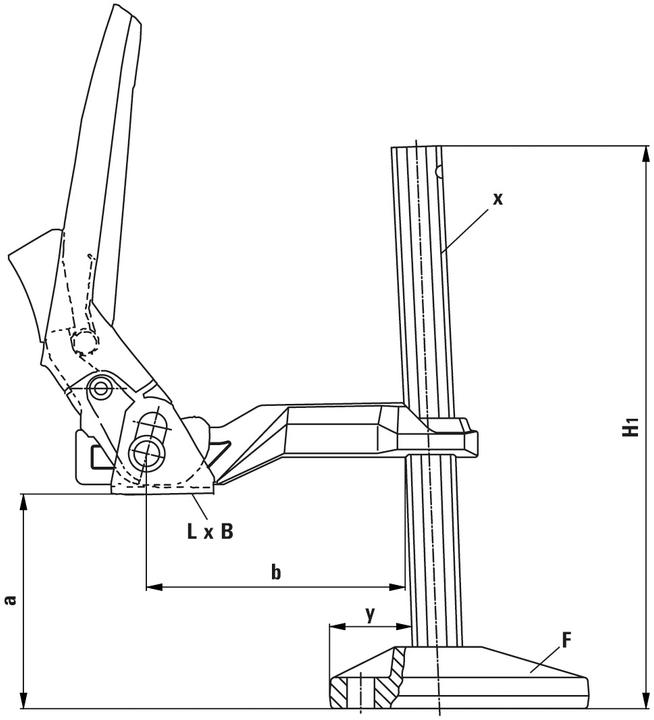 Actual product image Bessey Machine table clamp (200 mm)