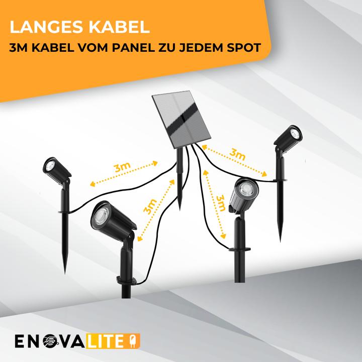 Immagine prodotto Enovalite Solar LED-Gartenstrahler (90 lm, IP65)