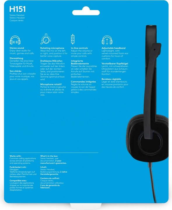 Immagine prodotto Logitech H151 (Cablato)