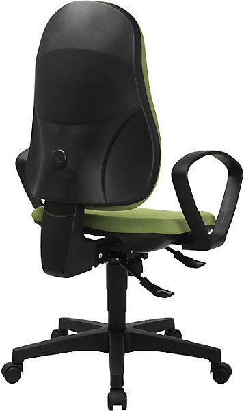 Actual product image Topstar SUPPORT SY ergonomic swivel chair, with arm rests, synchronous mechanism, sage.