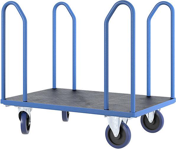 Produktbild eurokraft pro Plattformwagen mit Seitenbügeln (500 kg)