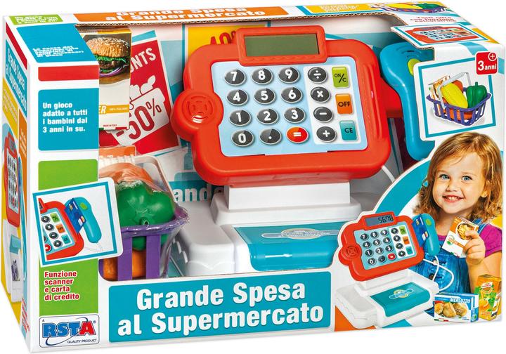 Image du produit Rs Toys Le grand shopping au supermarché - registre de trésorerie avec panier d'achat