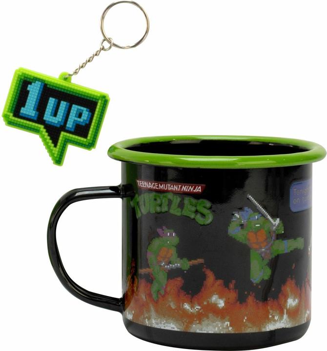 Blue Sky TMNT: Tazza e portachiavi smaltati (500 ml, 1 x)