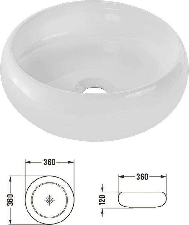 Produktbild En.Casa Waschtisch Skelbolu mit Schubladen 60x72x40 cm Eicheoptik/Schwarz
