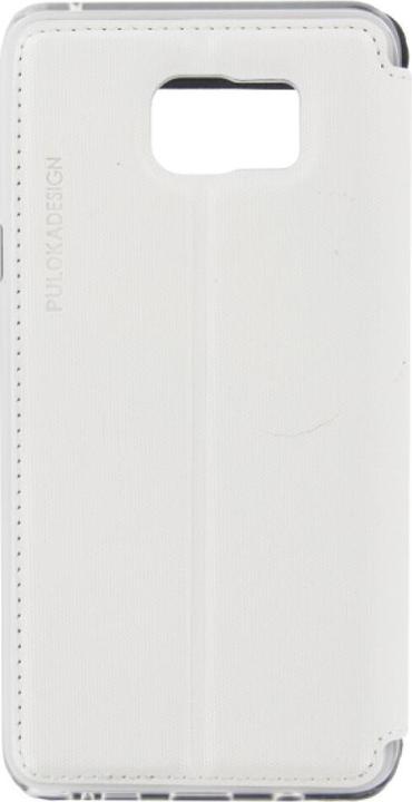 Puloka Custodia Flip Samsung Galaxy Note 5 Bianco (Samsung Galaxy Note 5)