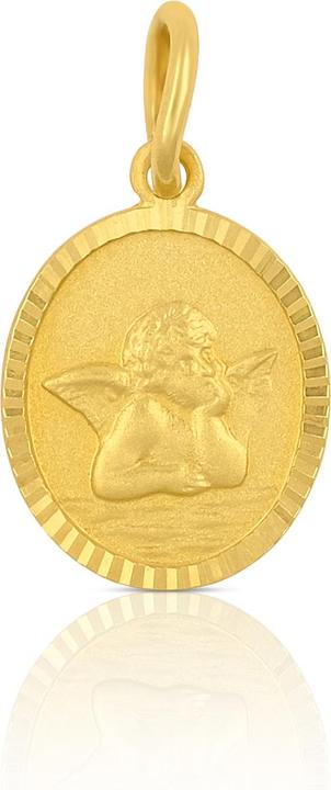 Produktbild Muau Pendant angel yellow gold 750, 17x9mm (750/18K Gelbgold)