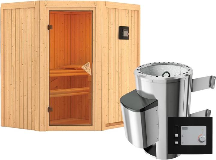 Actual product image Karibu Tonja without roof rim (Plug & Play 3.6 KW external control)