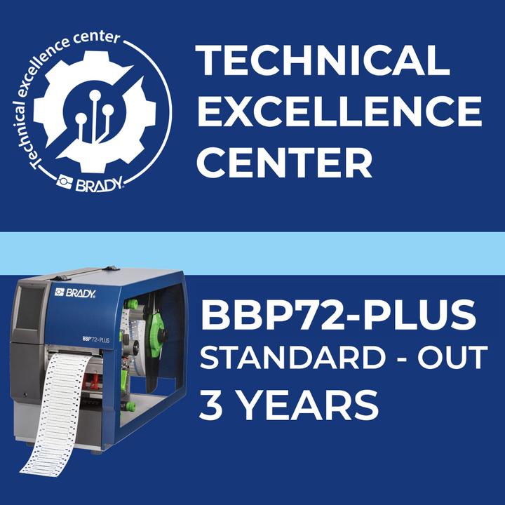 Actual product image Brady Service contract BBP72+