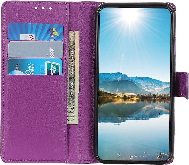 Actual product image MU Classic Litchi Leather Bookcover Series (Nokia C10, Nokia C20)