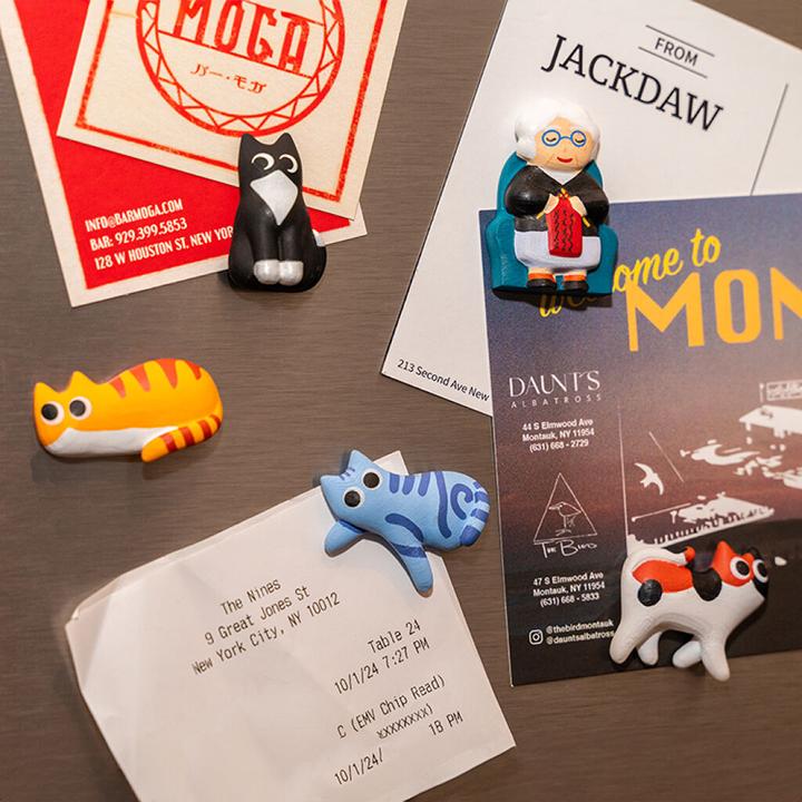Actual product image Kikkerland Cat Lady Magnets (5 x)