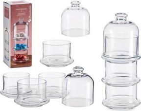 Actual product image Pasabahce Three-level glass storage jar
