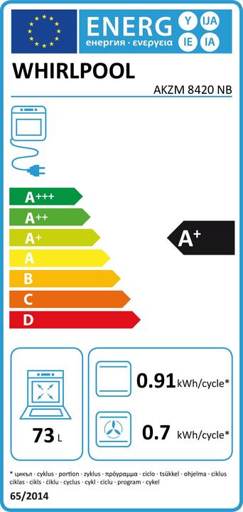 Energy Label Whirlpool AKZM 8420 NB