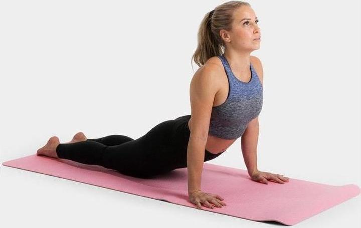 Actual product image Sko Yoga mat GYMSTICK Vivid line 61330TU 170x60x0,4cm Turquoise / Gray (4 mm)