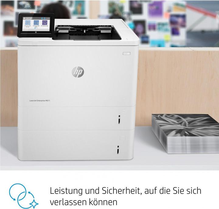 Produktbild HP LaserJet Enterprise M611dn (Laser, Schwarz-Weiss)