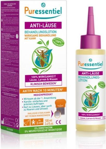 Immagine prodotto Puressentiel Lozione antipidocchi (100 ml, Shampoo per pidocchi)