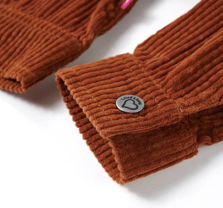Produktbild VidaXL Kinderjacke Cord Cognac 104,Aussenmaterial: Cord (100 (104)