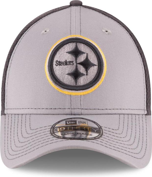 Actual product image New Era 39Thirty Stretch Mesh Cap - Pittsburgh Steelers - M/ (M, L)