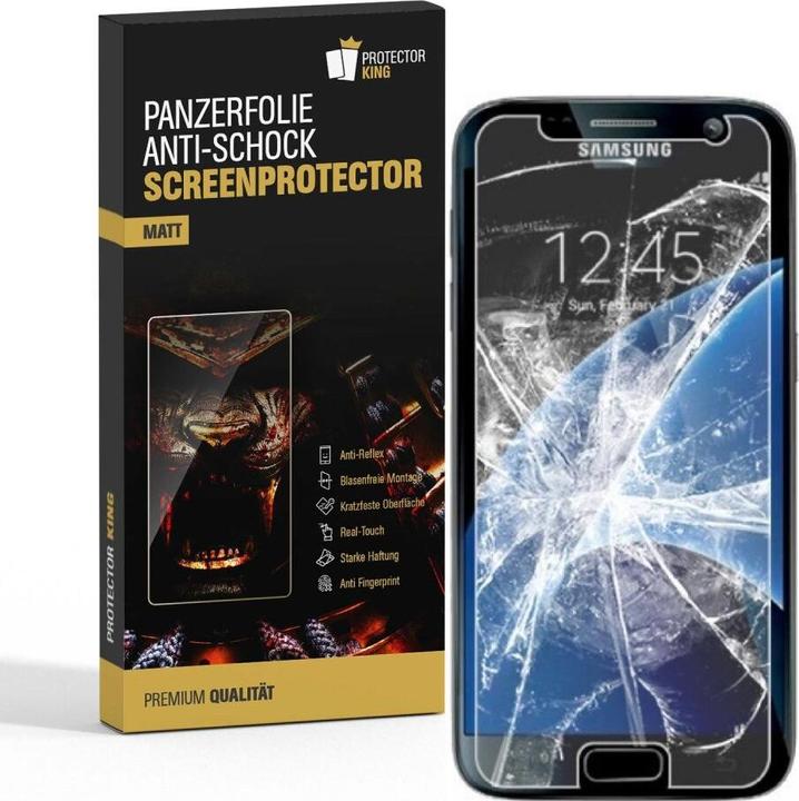 Produktbild Protectorking 6x Panzerfolie Anti-Shock matt entspiegelt (6 Stück, Samsung Galaxy S7)