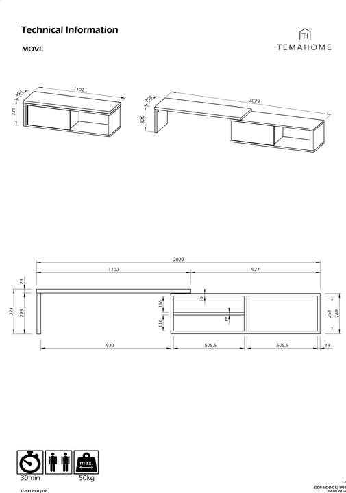 Produktbild Temahome Move (110 x 35.5 x 32 cm)