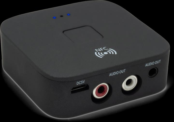 Produktbild Deltalabs 2in1 NFC Bluetooth 5.0 HD Audio Receiver mit 3.5mm Klinke / Cinch - Schwarz (Sender & Empfänger)
