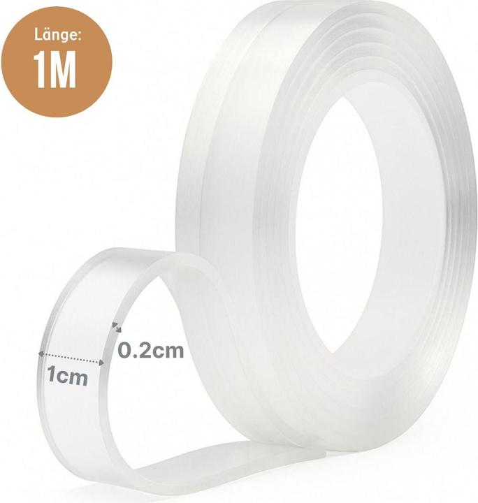 Produktbild Hermex Nano-Tape Doppelseitiges Klebeband Nano-Klebeband Montageklebeband (10 mm)