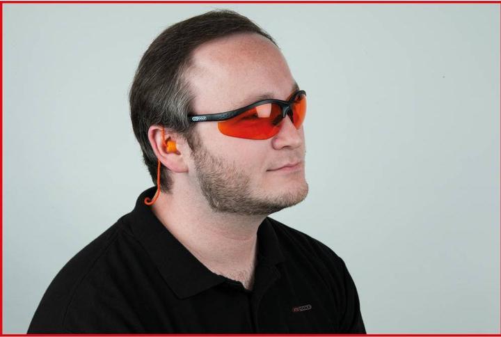Produktbild KS Tools Schutzbrille-transparent, mit Ohrstöpsel