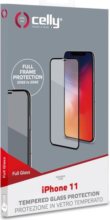 Actual product image Celly Full Glass (1 Piece, Apple iPhone 11)