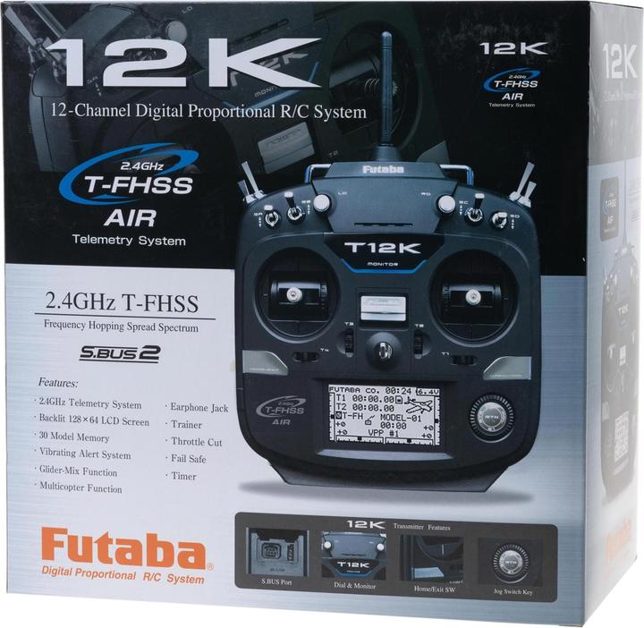 Image du produit Futaba T12K T-FHSS avec récepteur R3008SB mode 2