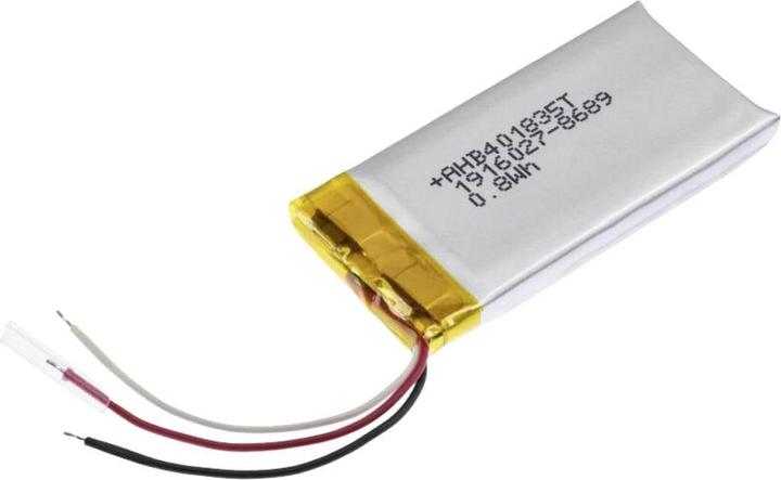 Immagine prodotto Renata ICP401835TPRT Batteria ricaricabile speciale Cavo prismatico LiPo 3,7 V 215 mAh (3.70 V, 215 mAh)