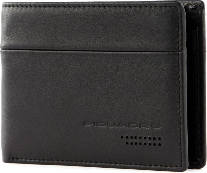 Actual product image Piquadro Urban, Leather Wallet, Coin Holder, PU1392UB00R-N, Black, For Men