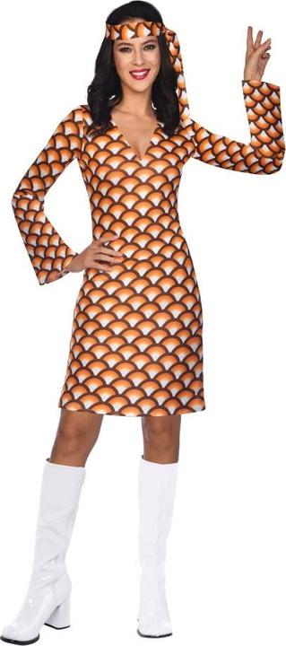 Produktbild Amscan Hippie Girl Cyntia Damenkostüm orange (40)