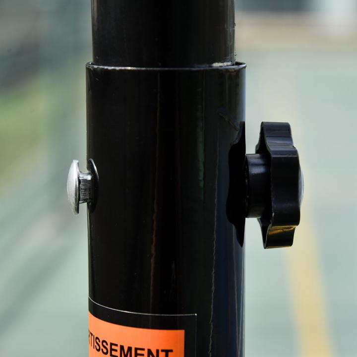 Actual product image Homcom Basketballkorb Metall, PE Schwarz+Weiss