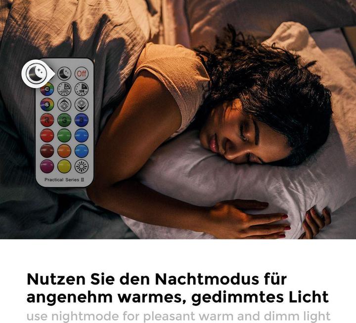 Produktbild B.K.Licht RGBW-LED Einbauleuchten, 5er-Set, weiss,5xLED 4,8W (450 lm)