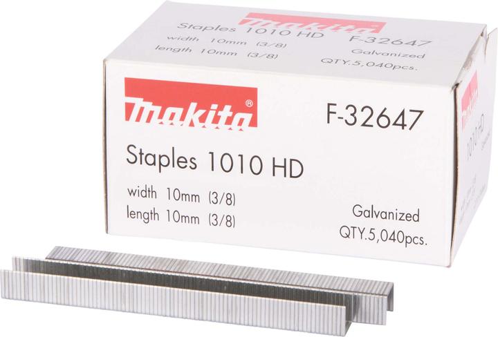 Makita Punti metallici da 10mm galvanizzati per la puntatrice a batteria