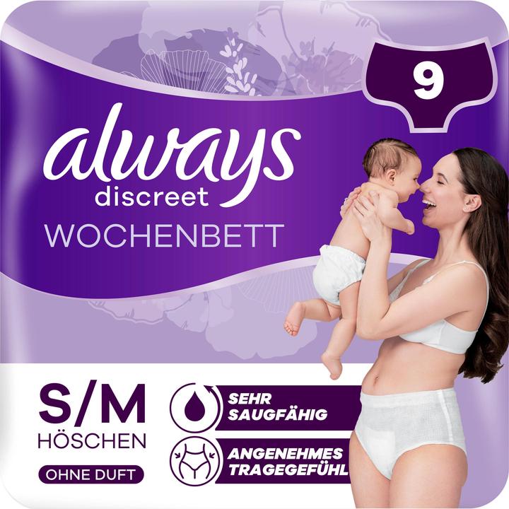 Actual product image Always Discreet Inkontinenz Wochenbett M 9 (9 x, M)