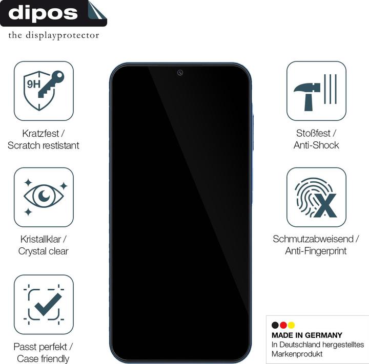 Actual product image Dipos Screen Protector Anti-Shock (2 Piece, Samsung Galaxy A15)